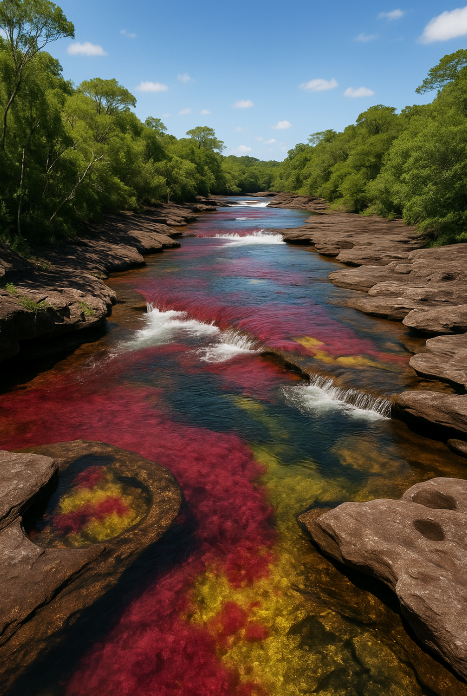 River of five colors in Caño Cristales