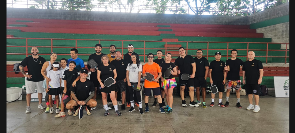 Pickleball court at La Zona Pickleball Club in Medellin, Colombia