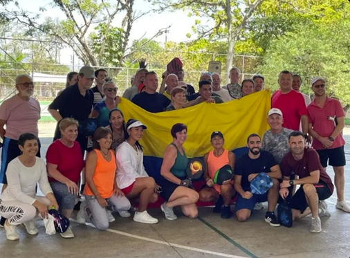 Pickleball court at Pickleball Manila in Medellin, Colombia