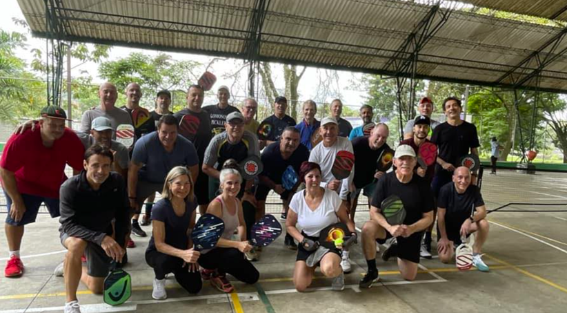 Pickleball court at Pickleball Medellín Club in Medellin, Colombia